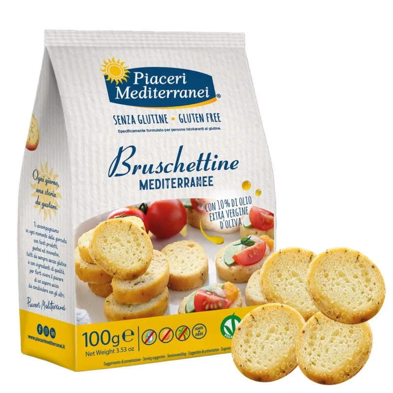 Piaceri Mediterranei Bruschettine Mediterranee senza glutine 100g
