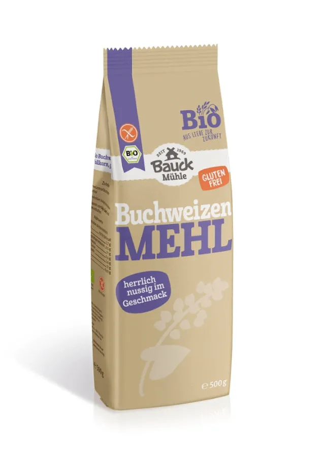 Bauck Mühle Buchweizenmehl Vollkorn 500g Bio - glutenfrei